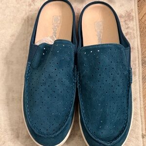 Spenco Women's Teal Perforated Mules